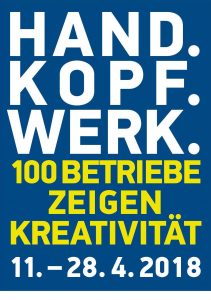 Logo von HAND.KOPF.WERK mit 100 Betrieben vom 11.4.2018 bis 28.4.2018